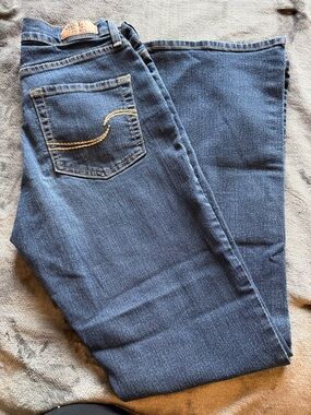 Signature by Levi Strauss Women's Dark Blue Wide Leg Jeans